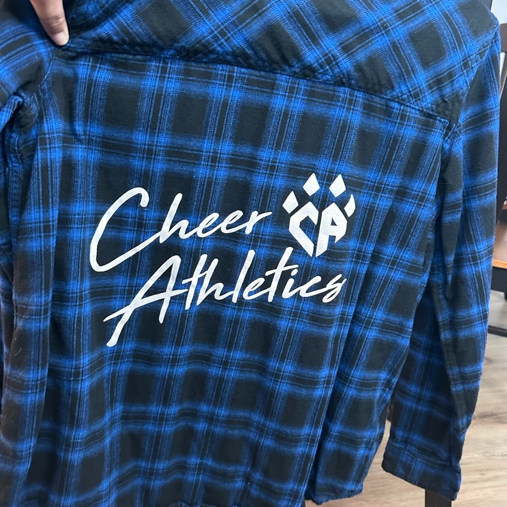 Cheer Athletics Blue Plaid Shirt